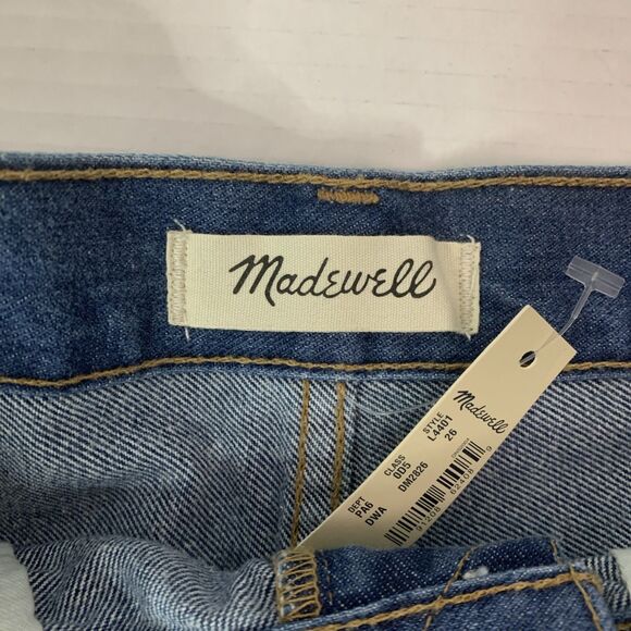 NWT Madewell Women’s The Perfect Jean Shorts Size W 26 Raw Hem High Waist - Picture 5 of 8